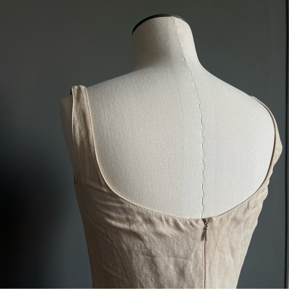 Vintage Escada Beige Linen Dress - Picture 6 of 10